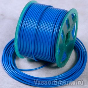 Трос в ПВХ 3/1,8 мм металлополимерный ПР-3.0 синий