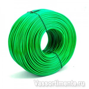 Трос в ПВХ 4/3,06 мм металлополимерный ПР-4.5 зеленый